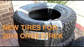 COOPER AT3 4S TIRES FOR MY 2018 CROSSTREK [upl. by Arrakat805]