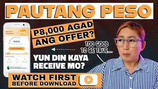 Pautang Peso Online Loan App  Watch Muna Before Download [upl. by Fox]