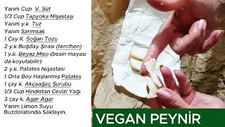 Patates ile Vegan Peyni Yapımı  Kolay ve Lezzetli Vegan Yemek Tarifleri ✅ [upl. by Dannica]