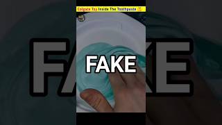 Mystery inside Toothpaste ❓😱  Colgate Toy inside the Toothpaste shorts viral [upl. by Cired]