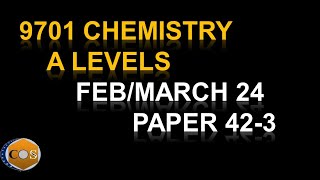 970142FM24 chemistry A level paper Feb March 42 2024 Q5 and 6 solved 9701m24qp42 [upl. by Bartolemo]