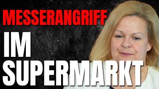 💥EILT Frau in Supermarkt mit Messer ANGEGRIFFEN [upl. by Achorn648]