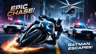 Batman’s Insane Bike Chase Helicopters Police amp HighSpeed Action” [upl. by Fredenburg]