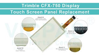 Trimble CFX750 Display Touch Screen Replacement [upl. by Albie]