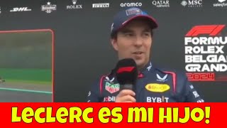 Checo Pérez va por Leclerc desde la parrilla de salida con su Red Bull en el GP de Bélgica Formula 1 [upl. by Hcab]