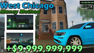 West Chicago ROBLOX How to make money FAST i made 50K 50000 using this METHOD Roblox Hood RP [upl. by Dwain]