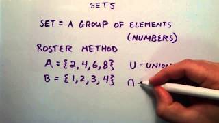 An Introduction to Sets Unions and Intersections  Intermediate Algebra  Lesson 26 [upl. by Dleifxam980]