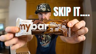 MYBAR PROTEIN BAR REVIEW  ProSupps MyBar  30g Protein Bar  Over 300 Calories In This Protein Bar [upl. by Philippa]