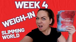 WEEK 4 WEIGH IN  SLIMMING WORLD WEIGHT LOSS JOURNEY [upl. by Hamlen990]