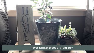 Two Sided DIY Wooden Sign [upl. by Restivo]