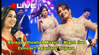 Shreya Ghoshal Musical Night live Concert Agartala Astabal  Tripura Tourism Fest 2024 [upl. by Karlie]