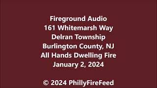 1224 161 Whitemarsh Way Delran Twp Burlington Co NJ All Hands Dwelling Fire [upl. by Alehcim583]