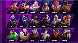 Street Fighter 6  All Outfit 3 costumes amp Colors 110 [upl. by Imoen]