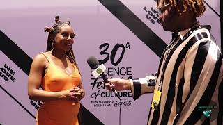 Candiace Dillard Bassett Talks RHOP Music Motherhood amp More at Essence Fest [upl. by Yrokcaz]