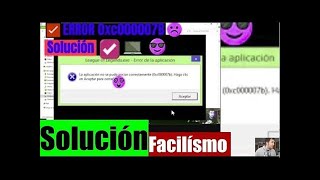 ✅ Solucionar Error code 0xc000007b CORREGIR FACILISIMO RAPIDO Windows 10 8 7 11 tutorial en Españolb [upl. by Giana]