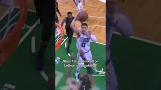 Jayson Tatum dunks on Lebron nba basketball lakers celtics lebronjames jaysontatum [upl. by Meenen243]