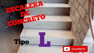 ESCALERA DE CONCRETO TIPO quotLquot [upl. by Ybba125]