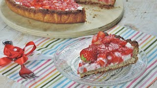 Crostata alle FRAGOLE e RICOTTA  La Cucina di Lena [upl. by Repmek]