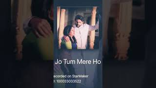 Jo Tum Mere Ho Cover by Thapaswini dekhona jotumnahostatus hindi hindisong couple [upl. by Sucramej]