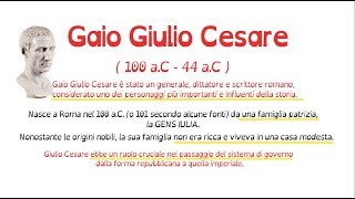 Gaio Giulio Cesare [upl. by Toille795]