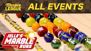 Marble Race Marble League 2023  ALL EVENTS [upl. by Onitnevuj]