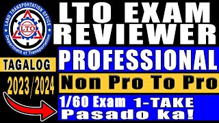 Professional Drivers License  LTO REVIEWER 2023  CDE Exam Reviewer  Drivers License Renewal [upl. by Tompkins]