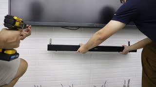 How to install your Sylvox Soundbar  Wall Mouting Version [upl. by Leola]