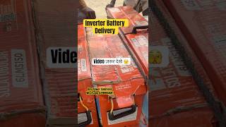 Exide battery and durasol Inverter Delivery solar trendingshorts viralvideo [upl. by Ativ]