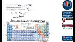 UNIDAD 01  ELEMENTOS Y TABLA PERIODICA  EJERCICIOS 01 al 09  QUIMICA  INGRESO A MEDICINA  IUCBC [upl. by Elahcar990]