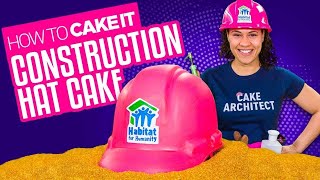 How To Make a Pink Construction Hat out of Vanilla CAKE  Yolanda Gampp  How To Cake It [upl. by Rogerio]