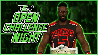 WWE 2k CAW Universe Mode Open Challenge Night First Time Ever [upl. by Thormora]