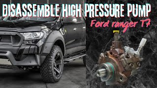 how to disassemble high pressure pumpcommonrail fuel pump ford ranger T7wildtrak [upl. by Karlen49]