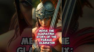 Mevia the Gladiatrix True Story of the Female Gladiator historyshorts femalewarrior gladiators [upl. by Anihsat]