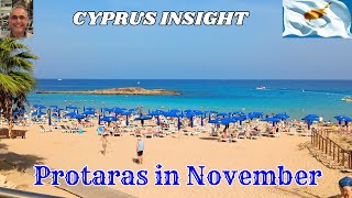 Protaras Beaches in November  What to expect in Cyprus Off Season [upl. by Swayder]