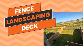 Yard work  Fence Deck Landscaping [upl. by Lyrahs]