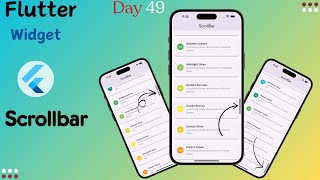 Flutter Scrollbar Widget  How to Add Scrollbar in Flutter  Scrollbar Widget in Flutter [upl. by Adnertal]