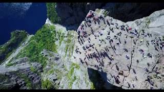 PREIKESTOLEN Pulpit Rock FJORD NORWAY Mavic Pro Drone 4K [upl. by Asia]