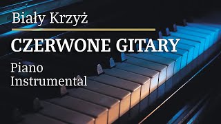 Czerwone Gitary Biały Krzyż Piano Karaoke MyVersion Tonacja Gmin [upl. by Cire]