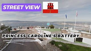 Princess Carolines Battery in Gibraltar on Google Street View [upl. by Tav132]