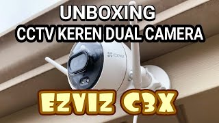 UnBoxing CCTV Keren Ezviz C3X [upl. by Alegnatal]