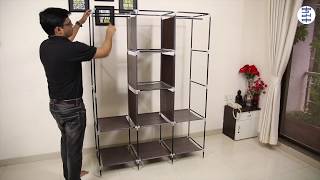 KUMAKA  Foldable Wardrobe  Follow the assembly steps [upl. by Oicnanev]