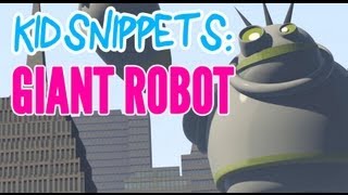 Kid Snippets quotGiant Robotquot Imagined by Kids [upl. by Nerin54]