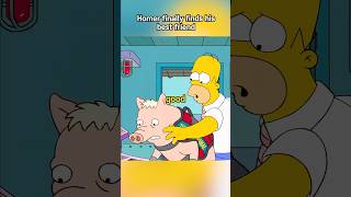 Homer finally finds his best friend thesimpsons simpsons cartoon funny homersimpson [upl. by Nylehtak53]