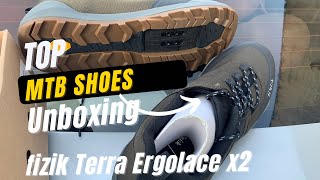 One of Top MTB Shoes  Unboxing  Fizik Terra Ergolace X2  Review [upl. by Anauq458]