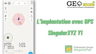 Limplantation des points topographique avec GPS singularXYZ et SR2 [upl. by Zachariah]