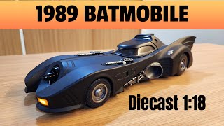 Unveiling The Epic 1989 Batmobile Diecast 118 Scale Model batman [upl. by Lenka]