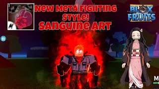 LIFE LEECH  THE NEW META FIGHTING STYLE SANGUINE ART  BLOX FRUIT [upl. by Ahsai]