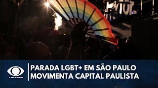 Parada LGBT em São Paulo movimenta capital paulista  Band Jornalismo [upl. by Letnahc868]