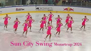 Sun City Swing 🇫🇮 Mozartcup 2024 Free Skating  Synchronized skating [upl. by Aketal]