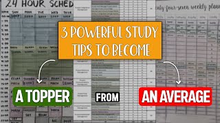 3 Powerful Study tricks to become a TOPPER from and AVERAGE STUDENT [upl. by Franzen]